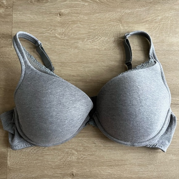 Cacique Other - Cacique Boost Plunge Bra With Cotton Comfort Band 44D